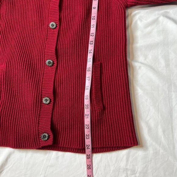 Ralph Lauren Women's Red Hood Knit‎ 100% Cotton Sweater Sz Small - Picture 6 of 6